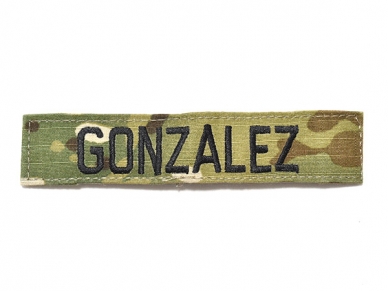 米軍実物 陸軍 ネームタグ ARMY マルチカム GONZALES