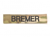 米軍実物 陸軍 ネームタグ ネームテープ パッチ OCP スコーピオン/マルチカム BREMER