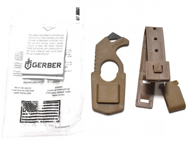 米軍実物 Gerber ストラップ カッター Strap-Cutter シートベルト 陸軍 コヨーテ