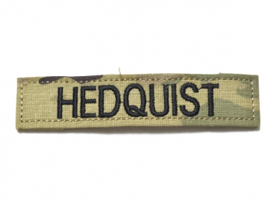 米軍実物 陸軍 ネームタグ ネームテープ パッチ OCP スコーピオン/マルチカム HEDQUIST