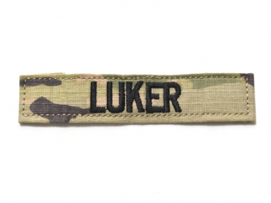 米軍実物 陸軍 ネームタグ ネームテープ パッチ OCP スコーピオン/マルチカム LUKER