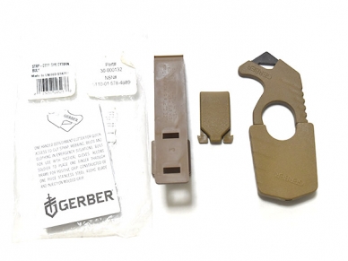 米軍実物 Gerber ストラップ カッター コヨーテ Strap-Cutter NSN シートベルト 陸軍