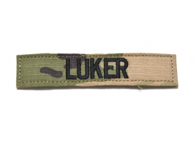 米軍実物 陸軍 ネームタグ ネームテープ パッチ OCP スコーピオン/マルチカム LUKER