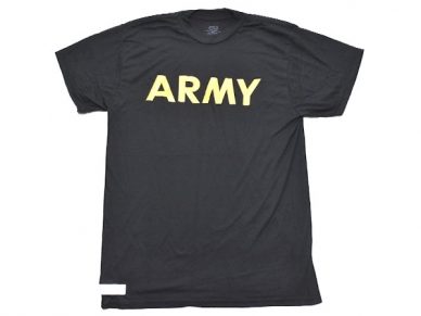 米軍実物 Army Physical Training PT APFU ショートスリーブシャツ Tシャツ MEDIUM ブラック 陸軍