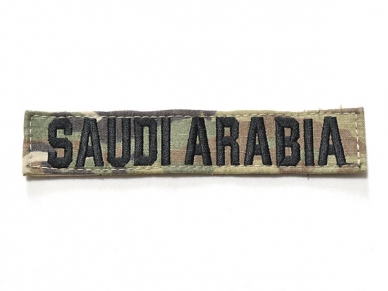 米軍実物 陸軍 ネームタグ ネームテープ パッチ OCP スコーピオン/マルチカム SAUDIARABIA