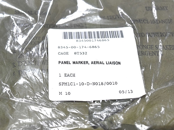 米軍実物 US Army VS17/GVX Panel Marker パネルマーカー NSN 8345-00
