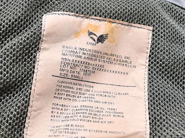 米軍実物 EAGLE CIRAS MARITIME サイラス マリタイム アーマーキャリア