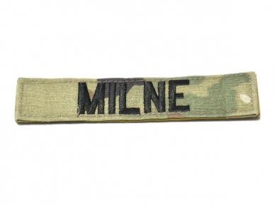 米軍実物 陸軍 ネームタグ ネームテープ パッチ OCP マルチカム MILNE